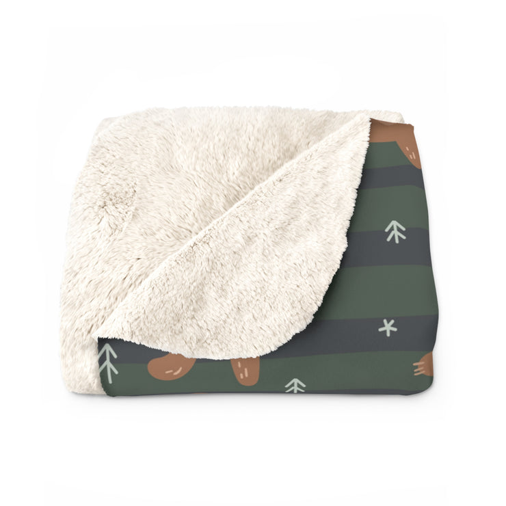 Cozy Bear Sherpa Fleece Blanket, Perfect for  Gift Friends