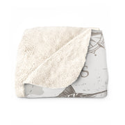 Nautical Cozy Sherpa Fleece Blanket