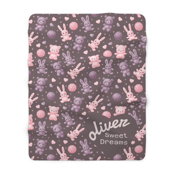 Cozy Sherpa Fleece Blanket, Perfect Gift for Baby Showers