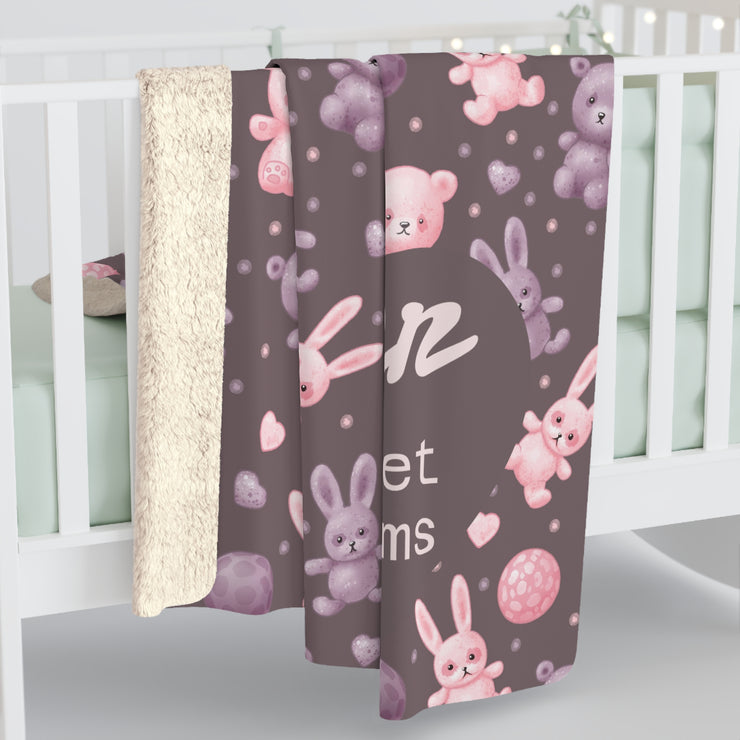 Cozy Sherpa Fleece Blanket, Perfect Gift for Baby Showers