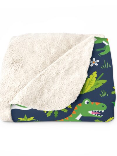 Personalization Cozy Sherpa Fleece Blanket Gift for Family