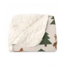 Personalization Cozy Forest Friends Sherpa Fleece Blanket