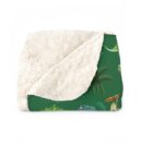Personalization Dinosaur Sherpa Fleece Blanket, Perfect for Kids